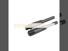 M10 Metallkopf beschichtet, wasserdicht, männlich, weiblich, LED-Kabel 2 Kern 3 Kern IP68