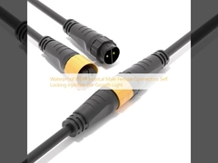 Wasserdicht IP68 Elektrische männliche weibliche Steckverbinder Selbstverriegelung Injektion für Wachstumslicht