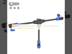 Wasserdichte Drahtverbindung 3 LD20 Luftfahrt T Typ 10A Maximalstrom