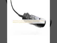 Panel Mount USB RJ45 Wasserdichte Steckdose Netzwerk Kristall Ausrüstungssystem
