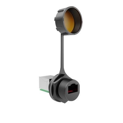 kaufen M20 Panel RJ45 Signalkabelanschluss Wasserdicht 180 Grad Kristallflugzeugstecker online manufacture