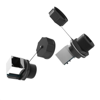 kaufen PA66 Nylon IP67 wasserdichtes Signalanschluss 90 Grad Netzwerkkabel Flugzeugstecker online manufacture
