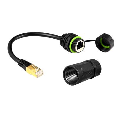 kaufen PA66 Nylon M20 RJ45 wasserdichte Verbindung IP68 Zinklegierung Panel Typ mit Kabel online manufacture