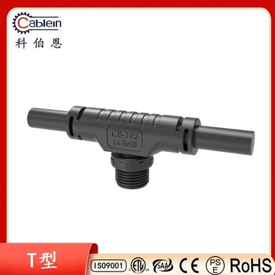kaufen M16 Gummibeschichtung T Tee LED Wasserdichte Verbindung 15A Straßenlampen Modul Gericht Licht online manufacture