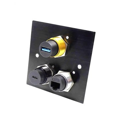 kaufen IP67 Wasserdichte Verbindung Mann/Frau USB-Typ A B-PCB-Panel-Anschluss online manufacture