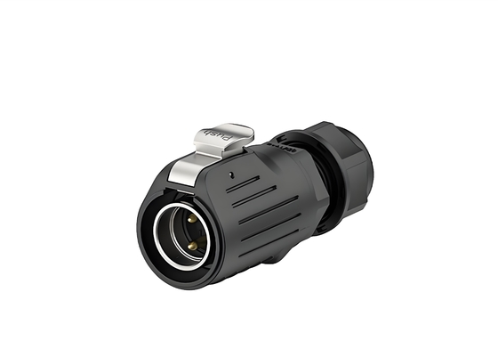 kaufen LP20 2-Core 20A IP67 wasserdichtes Stromanschluss Metall-Kunststoff-Panel-Mount Online-Herstellung