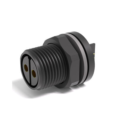 PA6 IP67 Industrielle Kreislaufanschlüsse 100 VAC Prozedur-Wasserdichte-Anschluss des Typs M12