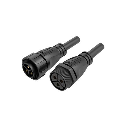 M25 IP68 Wasserdichter Stecker und Buchse mit 32A Strombelastbarkeit und PA66 Nylon Material