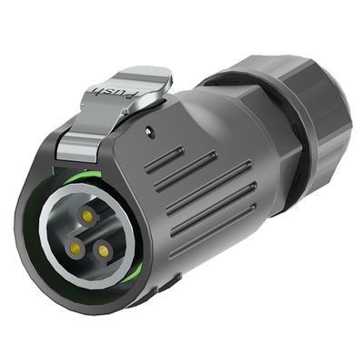 3-Pin-Wasserdichte-Stromanschluss aus Kunststoff IP68 PA66