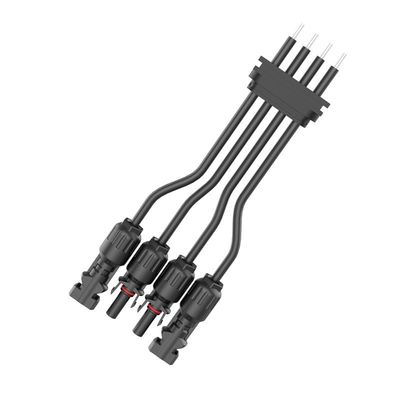 PA66 Nylon IP68 Wasserdichter MC4 Solar Photovoltaik-Steckverbinder mit 300V Hochspannungssicherung