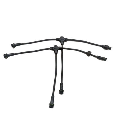 T-Typ M18 Wasserdichter Kabelverbinder mit IP68-Schutzart und PA66-Nylon-Konstruktion für den Außeneinsatz