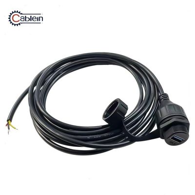 USB 3.0 wasserdichtes Signalanschluss mit IP67-Bewertung und PA66 Nylonmaterial für 1000 MHz-Übertragung