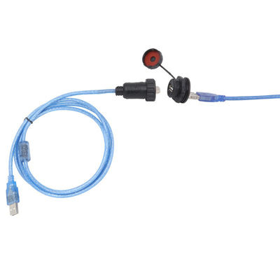 USB-Wasserdichte Signalanschluss mit IP67-Wasserdichte, 125V Betriebsspannung und 1000 Einfügung Lebensdauer Luftfahrt Stecker Wasserdichte Steckdose