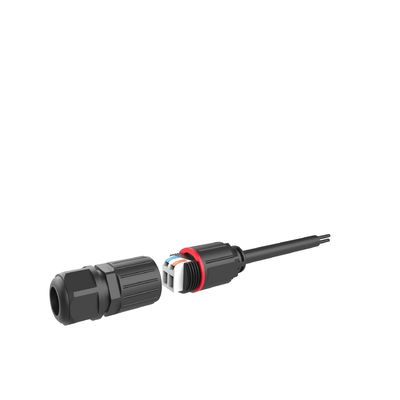M20 2 Kern wasserdichtes Datenanschluss Licht Touch Schnellkarte Druckschnellanschluss
