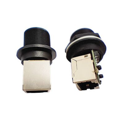 M20 Signal RJ45 Waterproof Connector with IP67 Rating 125V Operating Voltage and 1.5A Max Current Rating