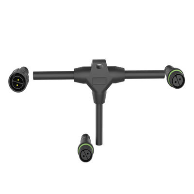 IP67 wasserdichter Rundsteckverbinder mit 4-poligem Stecker/Buchse, selbstverriegelnder Stoßverbindung