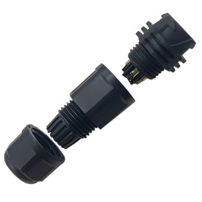 4 Pins IP67 wasserdichtes Kreislaufanschluss für Kabel Jacket OD 4,5-9,2 mm2